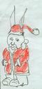 Cartoon: Aus aktuellem Anlass (small) by manfredw tagged ostern weihnachten nikolaus osterhase mut jahreslauf geduld zeit feier