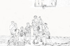 Cartoon: basketball (small) by Peter Losch tagged sport,freizeit,spaß,gruppe,fit