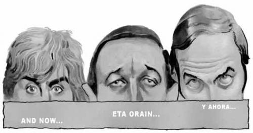 Cartoon: MONTY PYTHON (medium) by KARKA tagged monty,python,now,something,completely,different