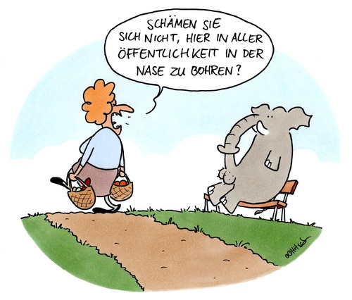 Cartoon: Love in the open Air (medium) by Ottitsch tagged masturbation,bohren,nase,liebe,erwischt,öffentlichkeit,elefant,dame,parkbank,natur,erotik