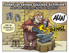 Cartoon: Glücks-Schmied (small) by Comiczeichner tagged glück,sprichwort,zitat
