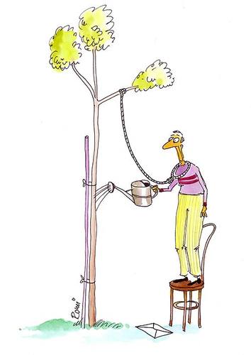 Cartoon: - (medium) by romi tagged hangman,tree,water,time