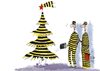 Cartoon: Christmas (small) by romi tagged christmas,political,weighing,tree,color,hot,star
