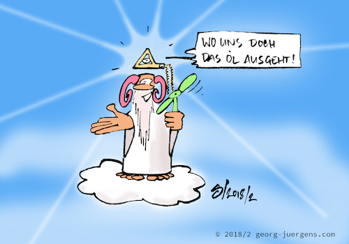 Cartoon: Illuminati goes Windpower (medium) by georg_juergens tagged ulluminati,windkraft,regenerative,energien,weltverschwöhrung
