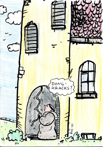 Cartoon: Dong-Kracks (medium) by bob tagged kirche,pfarrer