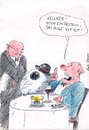Cartoon: augeisstmit (small) by bob tagged restaurant,kellner,ober,gast