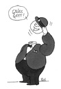 Cartoon: Greetings! (small) by bob tagged grüß,gott,hallo,gruß,bob,hack