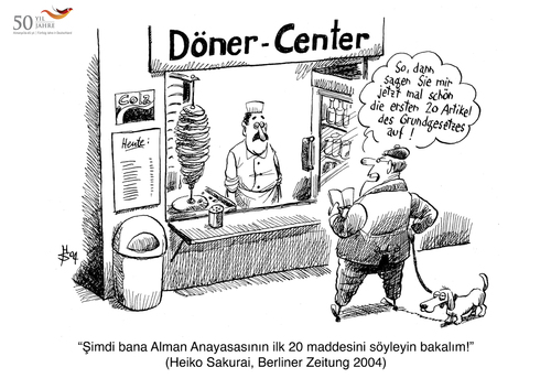 Cartoon: 50 Yil 50 Karikatür (medium) by toonpool com tagged turkey,germany,50,years,migration