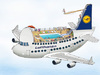 Cartoon: Airbus A380 Contest (small) by toonpool com tagged airbus380,airbus,lufthansa,plane,flugzeug,contest