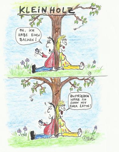 Cartoon: Kleinholz (medium) by Busch Cartoons tagged handy,kontakt,empfang,liebe