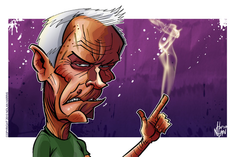 Cartoon: Clint Eastwood Caricature (medium) by nolanium tagged clint,eastwood,caricature,nolan,harris,nolanium