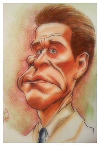 Cartoon: Willem Dafoe Caricature (medium) by nolanium tagged willem,dafoe,caricature,nolan,harris,nolanium