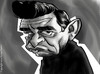 Cartoon: Johnny Cash Caricature (small) by nolanium tagged johnny,cash,caricature,nolan,harris,nolanium