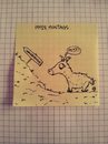 Cartoon: Montag! (small) by Post its of death tagged pferd,pony