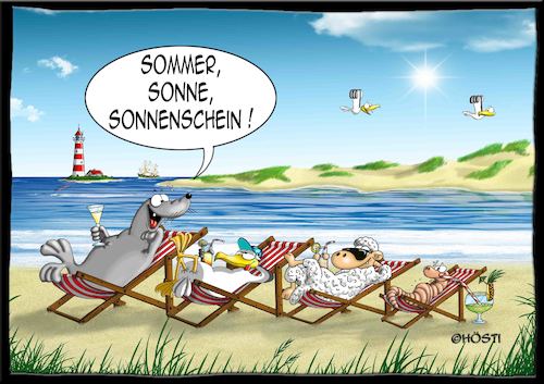 Cartoon: Höstis Emma und Konsorten (medium) by Hösti tagged hösti,cartoons,hoesti,stephan,höstermann,emma,und,konsorten,möwe