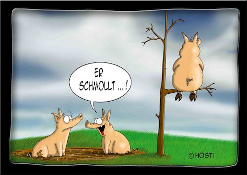 Cartoon: Höstis Schweinereien (medium) by Hösti tagged hösti,cartoons,hoesti,stephan,höstermann,schweine,schweinereien