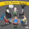 Cartoon: denial (small) by raim tagged putin,denial,support