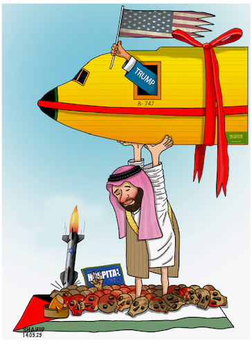 Cartoon: 400 Million gift! (medium) by Shahid Atiq tagged saudi
