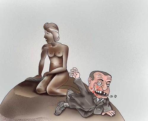 Cartoon: Berlusconi (medium) by Shahid Atiq tagged 087