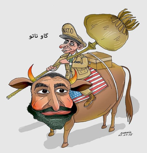 Cartoon: NATO and Atta Nur (medium) by Shahid Atiq tagged 0193