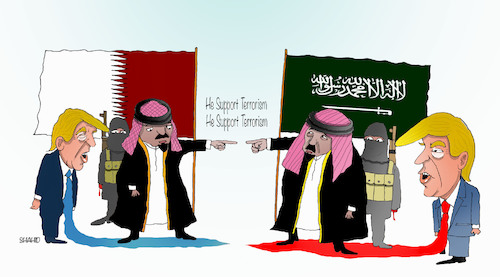 Cartoon: supporters of terrorism ! (medium) by Shahid Atiq tagged afghanistan,balkh,helmand,kabul,london,nangarhar,attack