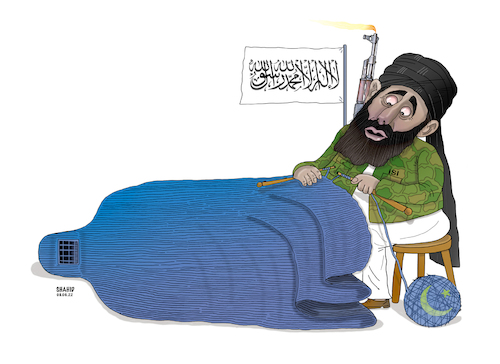 Cartoon: Taliban tyranny ! (medium) by Shahid Atiq tagged afghanistan