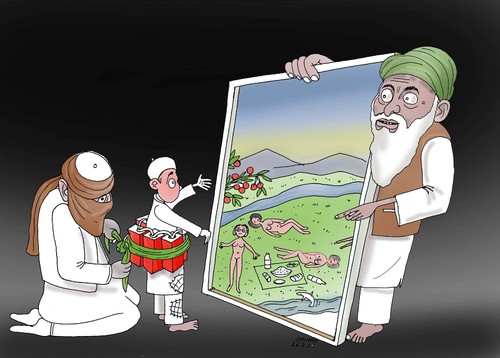 Cartoon: Terror (medium) by Shahid Atiq tagged 0111