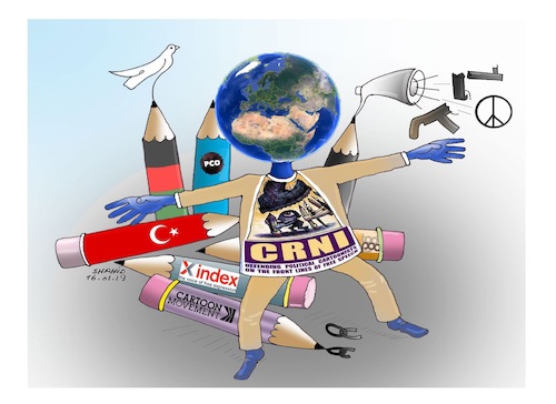 Cartoon: Thanks for supporting Cartoonist (medium) by Shahid Atiq tagged afghanistan