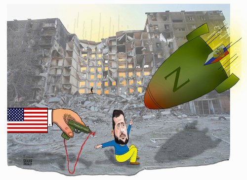 Cartoon: UKRAINE Crisis.! (medium) by Shahid Atiq tagged ukraine