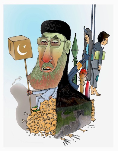 Cartoon: Warlord! (medium) by Shahid Atiq tagged afghanistan
