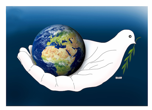 Cartoon: World Peace ! (medium) by Shahid Atiq tagged world