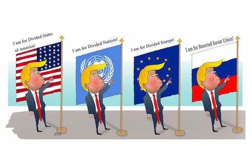 Cartoon: Worldwide Agenda ! (medium) by Shahid Atiq tagged eu