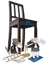 Cartoon: Afghanistan seat in UN ! (small) by Shahid Atiq tagged afghanistan