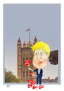 Cartoon: Boris turns Brexit dream into .. (small) by Shahid Atiq tagged uk
