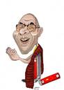 Cartoon: Dalai Lama (small) by Shahid Atiq tagged dalai lama