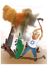 Cartoon: Do not make another ... (small) by Shahid Atiq tagged palestine