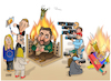 Cartoon: Double vision! (small) by Shahid Atiq tagged russia