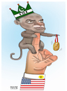 Cartoon: Flattery of Pakistani leaders! (small) by Shahid Atiq tagged pakistan