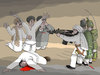 Cartoon: NATO and Taliban (small) by Shahid Atiq tagged taliban