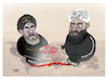 Cartoon: Re-Al Qaeda -Taliban relation! (small) by Shahid Atiq tagged afghanistan