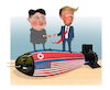 Cartoon: The first US president to cross (small) by Shahid Atiq tagged north,korea