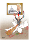 Cartoon: Trump Thanks Netanyahu! (small) by Shahid Atiq tagged iran