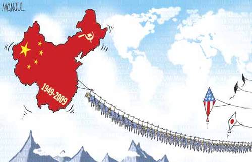 Cartoon: China (medium) by manjul tagged birthday,china,manjul