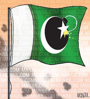Cartoon: Hub Of Terrorism (medium) by manjul tagged manjul,pakistan,terrorism