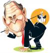Cartoon: George W Bush (small) by manjul tagged bush