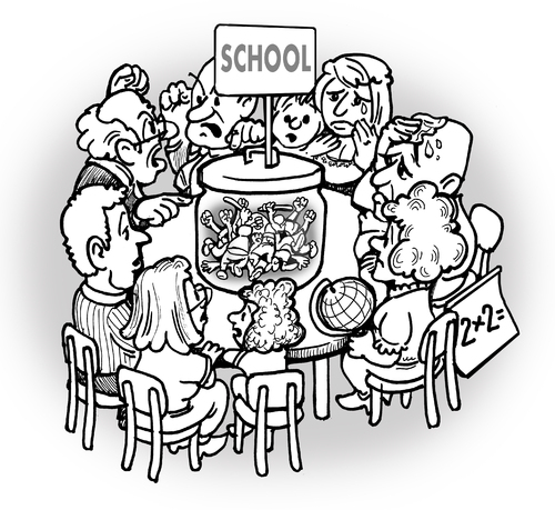 Cartoon: a common problem (medium) by gonopolsky tagged education,school