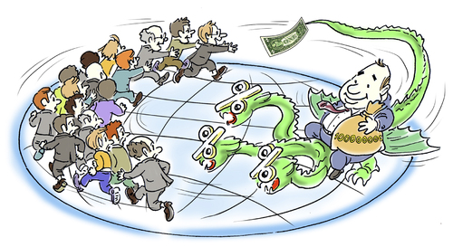 Cartoon: dragon (medium) by gonopolsky tagged credit