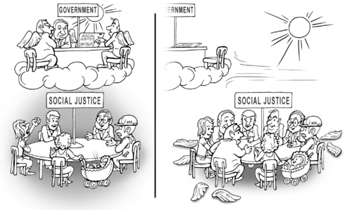Cartoon: round table (medium) by gonopolsky tagged society