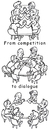 Cartoon: to dialoque (small) by gonopolsky tagged competition,dialoque
