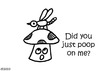Cartoon: Gross But Cute (small) by Deborah Leigh tagged grossbutcute,doodle,mushroom,bug,poop,bw